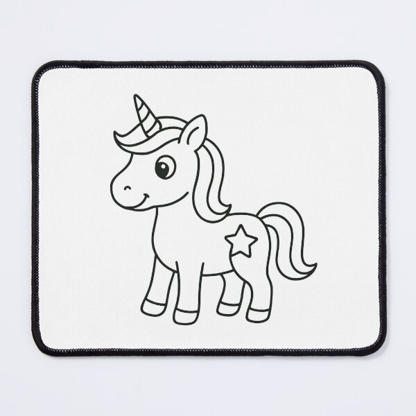Item preview, Unicorn Coloring Page Style | Simple Cute Unicorn Outline designed and sold by Hydravisions.