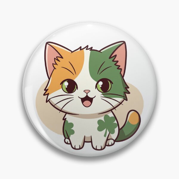 Item preview, Irish Flag Cat With Shamrock St Patricks designed and sold by SassyArtistry.