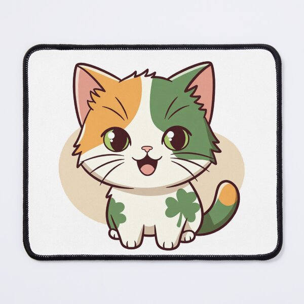 Item preview, Irish Flag Cat With Shamrock St Patricks designed and sold by SassyArtistry.