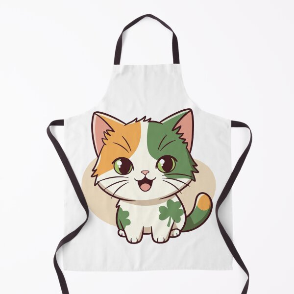 Item preview, Irish Flag Cat With Shamrock St Patricks designed and sold by SassyArtistry.
