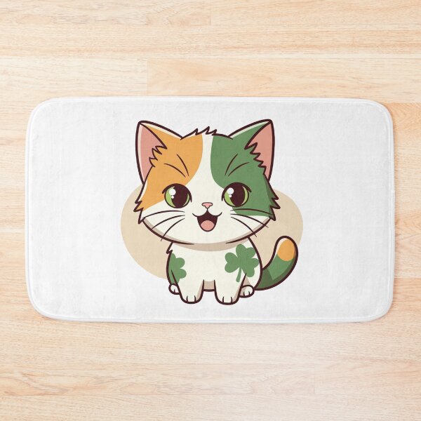 Item preview, Irish Flag Cat With Shamrock St Patricks designed and sold by SassyArtistry.