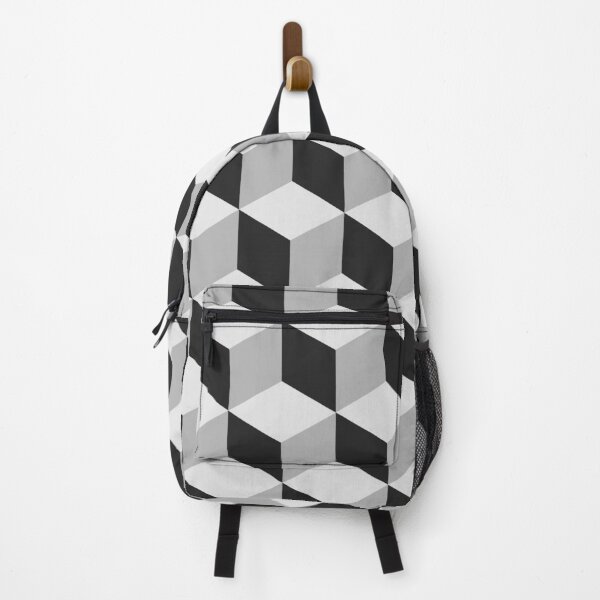 Item preview, Black and White Isometric 3D Cubes Pattern designed and sold by patternsoup.
