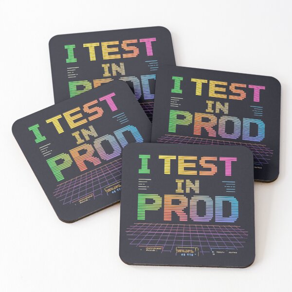 Item preview, I Test in Prod – Retro Pixel Art Programmer Humor designed and sold by PXEpic.