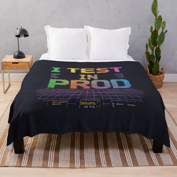 Item preview, I Test in Prod – Retro Pixel Art Programmer Humor designed and sold by PXEpic.