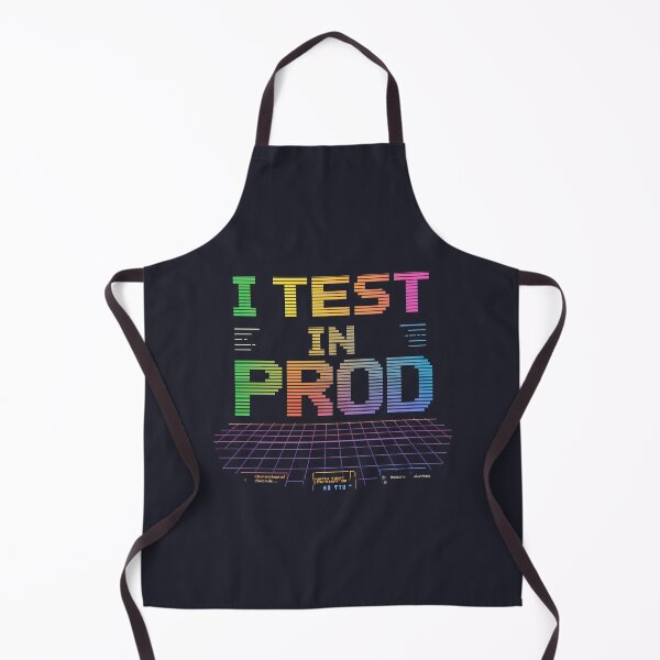 Item preview, I Test in Prod – Retro Pixel Art Programmer Humor designed and sold by PXEpic.