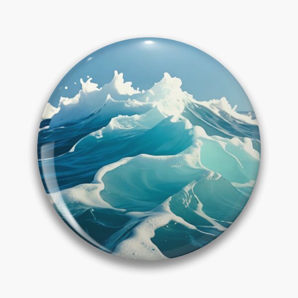 Item preview, Blue Ocean Waves Sea Water Surface designed and sold by SassyArtistry.