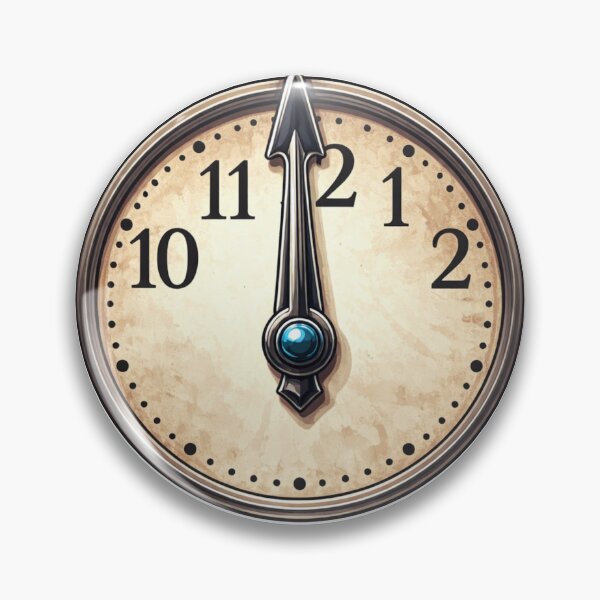 Item preview, Minute Hand Sticker – Time & Minimal Clock Illustration designed and sold by Ahmed Elgendy.