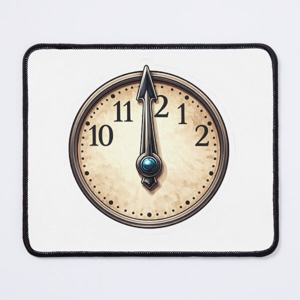 Item preview, Minute Hand Sticker – Time & Minimal Clock Illustration designed and sold by Ahmed Elgendy.