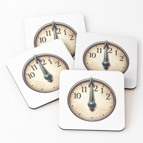 Item preview, Minute Hand Sticker – Time & Minimal Clock Illustration designed and sold by Ahmed Elgendy.