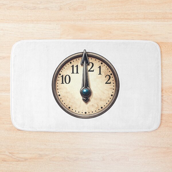 Item preview, Minute Hand Sticker – Time & Minimal Clock Illustration designed and sold by Ahmed Elgendy.