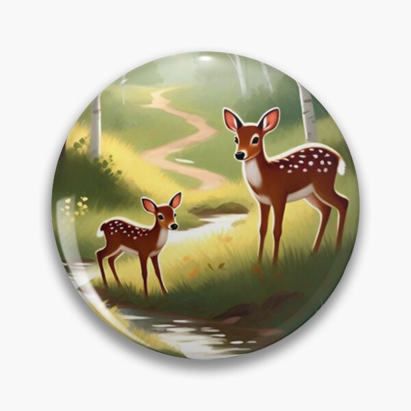 Item preview, Forest Animals Deer Hedgehog Squirrel Woodland Scene designed and sold by SassyArtistry.