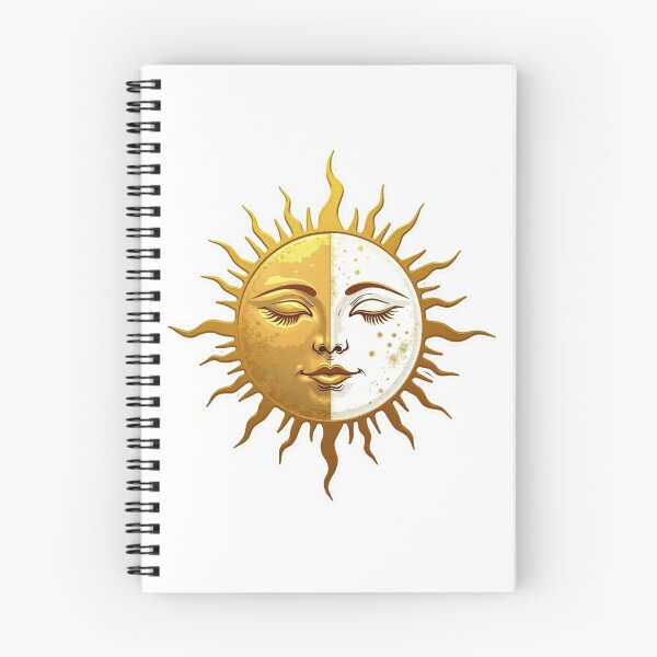Item preview, Rostro de armonía celestial del Sol y la Luna designed and sold by PMTaurus.