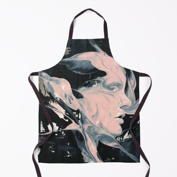 Item preview, Abstract Alien Humanoid Face Fluid Paint Art designed and sold by SassyArtistry.