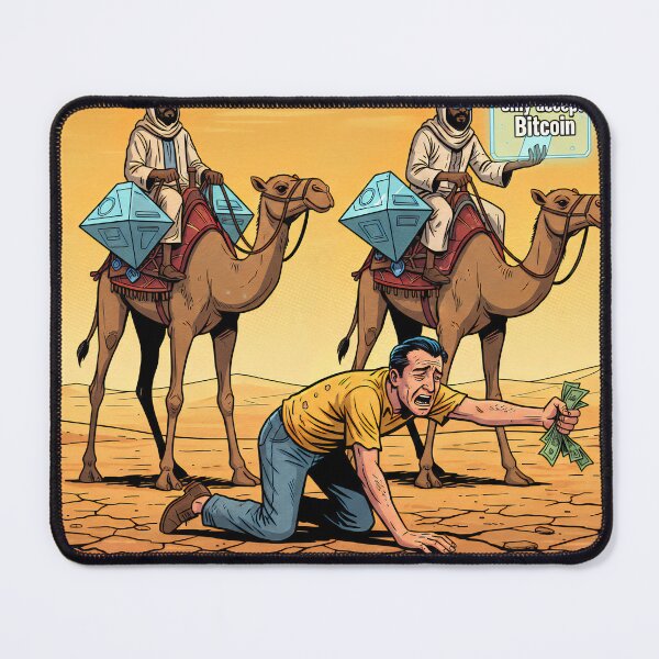 Item preview, Crypto Saves Lives - Bitcoin vs Fiat Comic Meme T-Shirt designed and sold by CryptoCactus.