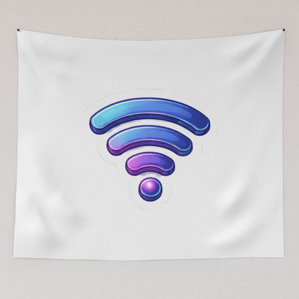 Item preview, WiFi Signal Sticker – Minimal Tech Icon designed and sold by Ahmed Elgendy.