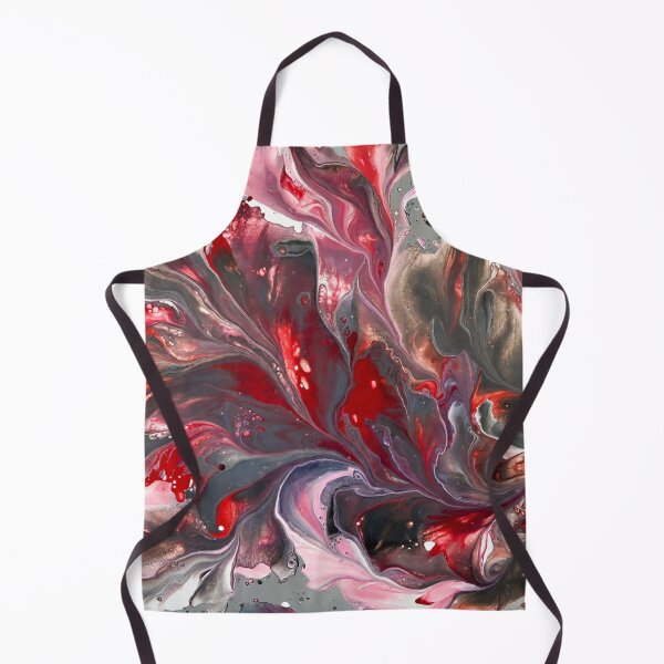 Item preview, Abstract Red Fluid Paint Swirl Texture designed and sold by SassyArtistry.