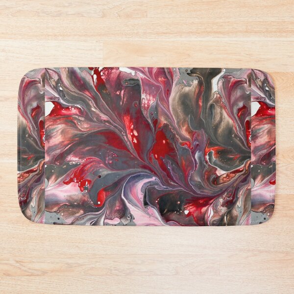 Item preview, Abstract Red Fluid Paint Swirl Texture designed and sold by SassyArtistry.