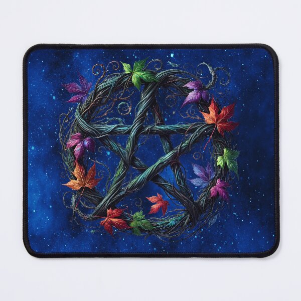 Item preview, Star of Protection – Enchanted Nature Pentagram Art designed and sold by MysticOzzy.