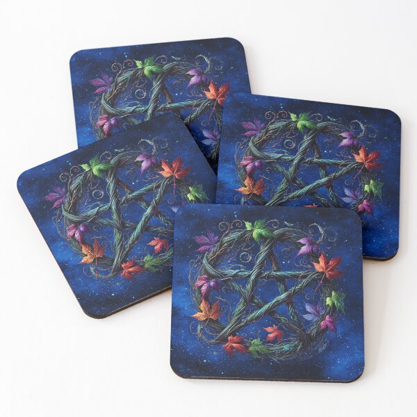 Item preview, Star of Protection – Enchanted Nature Pentagram Art designed and sold by MysticOzzy.