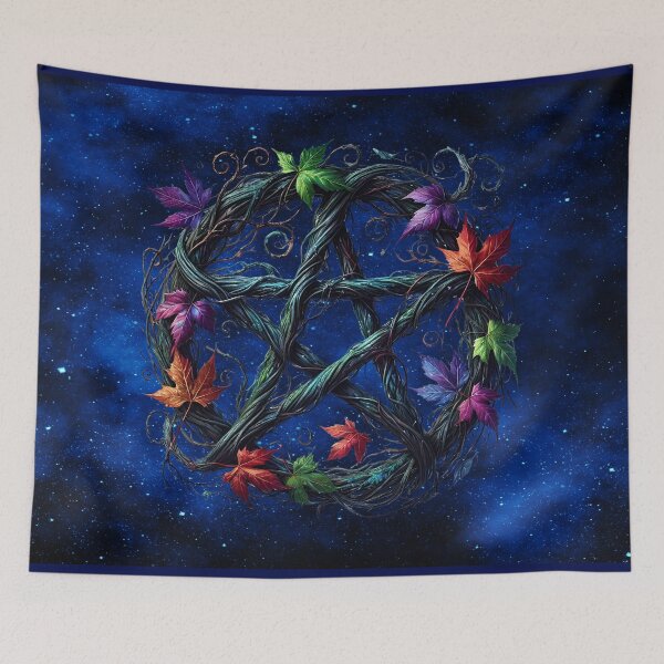 Item preview, Star of Protection – Enchanted Nature Pentagram Art designed and sold by MysticOzzy.