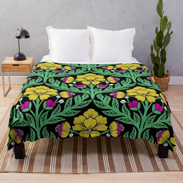 Item preview, Bold and bright floral damask designed and sold by Jennifer Ladd.