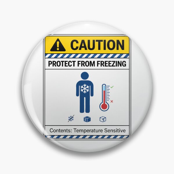 Item preview, Protect From Freezing – Temperature Sensitive Contents designed and sold by FoxBaine Designs.