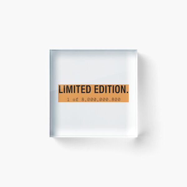 Item preview, Limited Edition 1 of 8 Billion – Ironic Humanity Motif designed and sold by Fuechse.