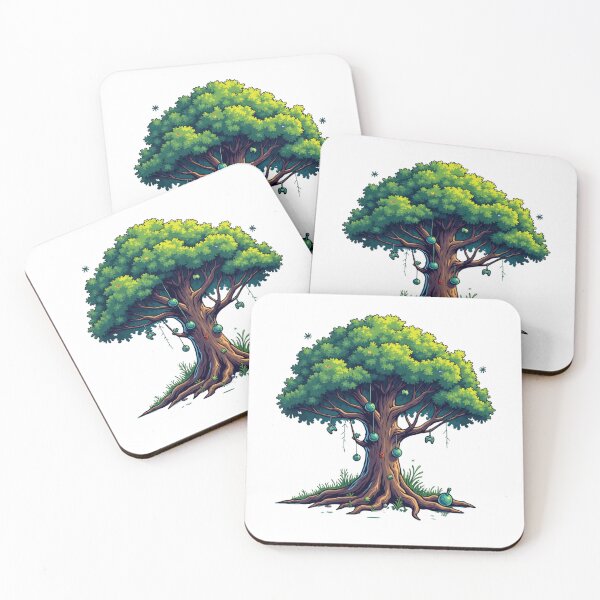 Item preview, Whimsical Gaming Tree Nature Sanctuary Illustration designed and sold by Posiheal26.