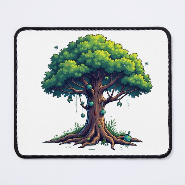 Item preview, Whimsical Gaming Tree Nature Sanctuary Illustration designed and sold by Posiheal26.