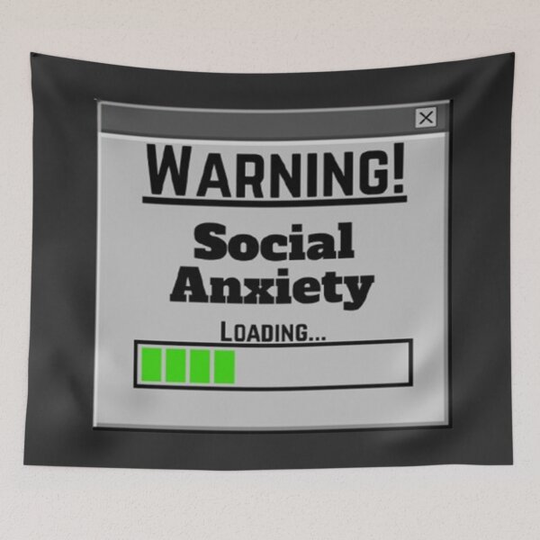 Item preview, Warning Social Anxiety Loading Tab  designed and sold by CamilasPrints.