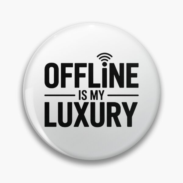 Item preview, Offline Is My Luxury – Digital Detox Statement Apparel designed and sold by KiciKi.