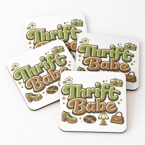 Item preview, Thrift Babe Vintage Thriftcore Fashion Design designed and sold by Luvahawb.