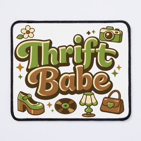 Item preview, Thrift Babe Vintage Thriftcore Fashion Design designed and sold by Luvahawb.