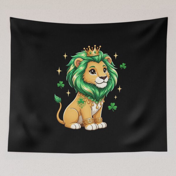 Item preview, King Lion St Patrick's Day Irish Pride designed and sold by CORJIDOG-ART.