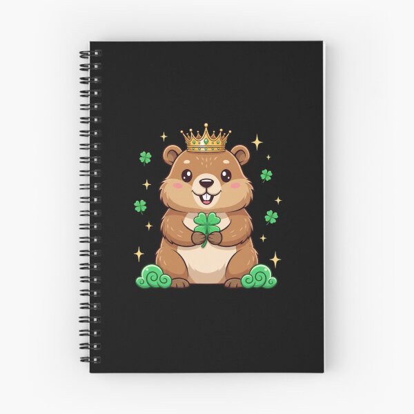Item preview, Lucky King Beaver Four Leaf Clover designed and sold by CORJIDOG-ART.