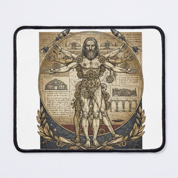 Item preview, Vitruvian Man Leonardo Da Vinci Geometry Science Artist Gift designed and sold by LEANBOY.