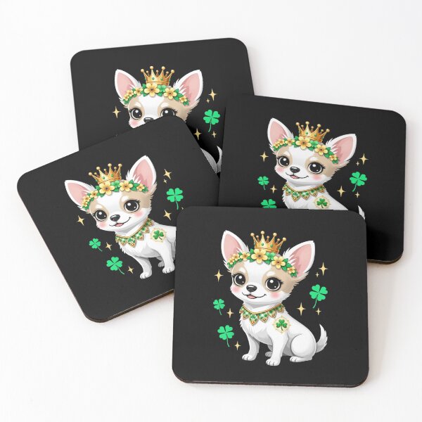 Item preview, Chihuahua Queen Shamrock Crown designed and sold by CORJIDOG-ART.