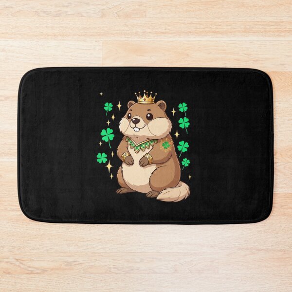 Item preview, Groundhog King Of Luck St Patricks Day Groundhog Owner Gift designed and sold by CORJIDOG-ART.