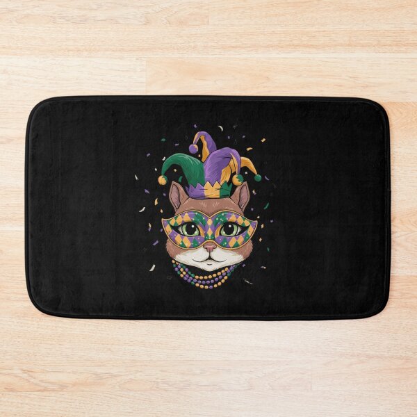 Item preview, Mardi Gras Cat Jester Mask Beads designed and sold by CORJIDOG-ART.