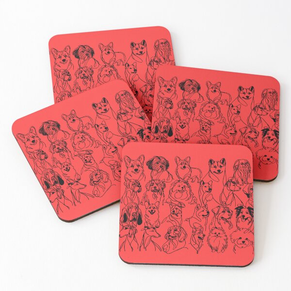 Item preview, Doodle Sketched Dogs Outline designed and sold by CamilasPrints.