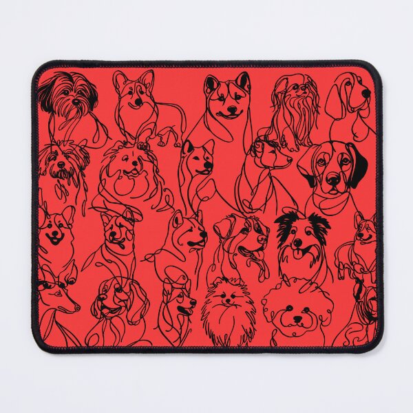 Item preview, Doodle Sketched Dogs Outline designed and sold by CamilasPrints.