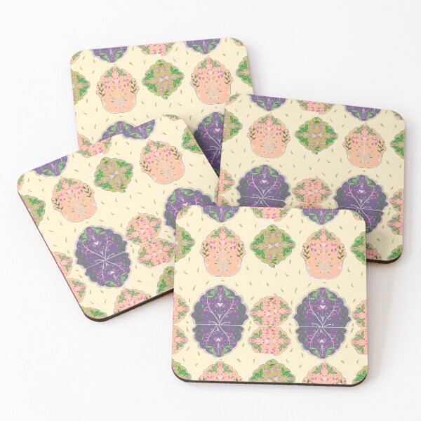 Item preview, Floral Medallion Pattern in Pastel and Purple designed and sold by Senorona.
