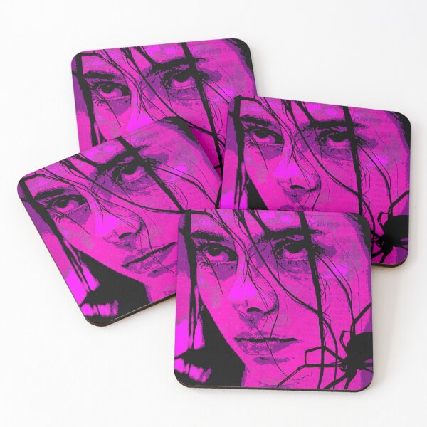 Item preview, I Almost Texted You – Pink Pop Art Portrait designed and sold by GrungeStudios.