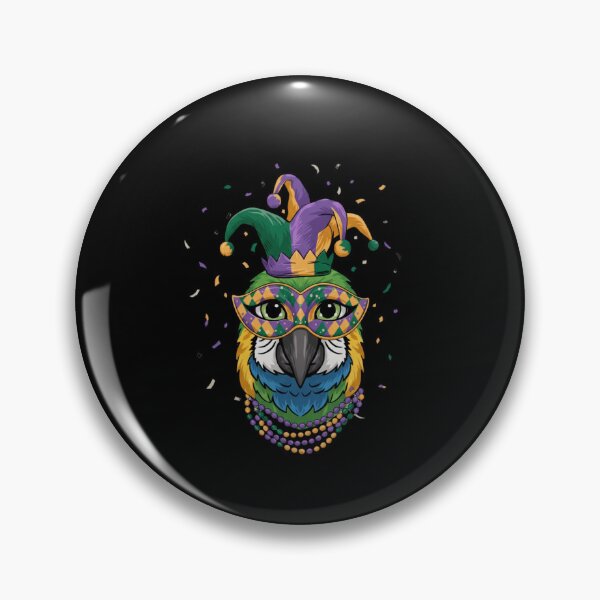 Item preview, Mardi Gras Parrot Jester Carnival Celebration designed and sold by CORJIDOG-ART.