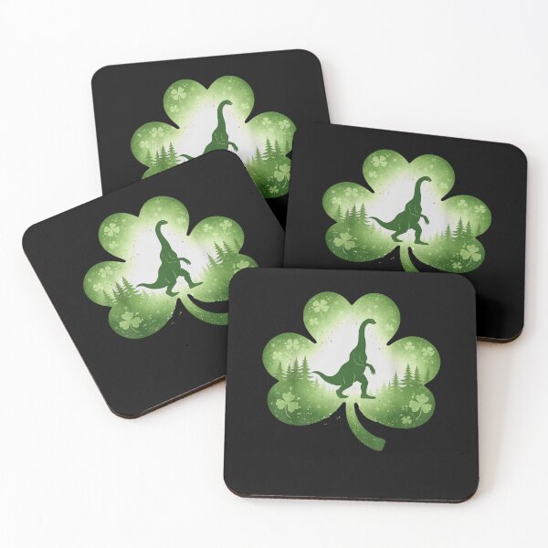 Item preview, St Patricks Day Dinosaur Shamrock Irish Fan designed and sold by salmzouriart.