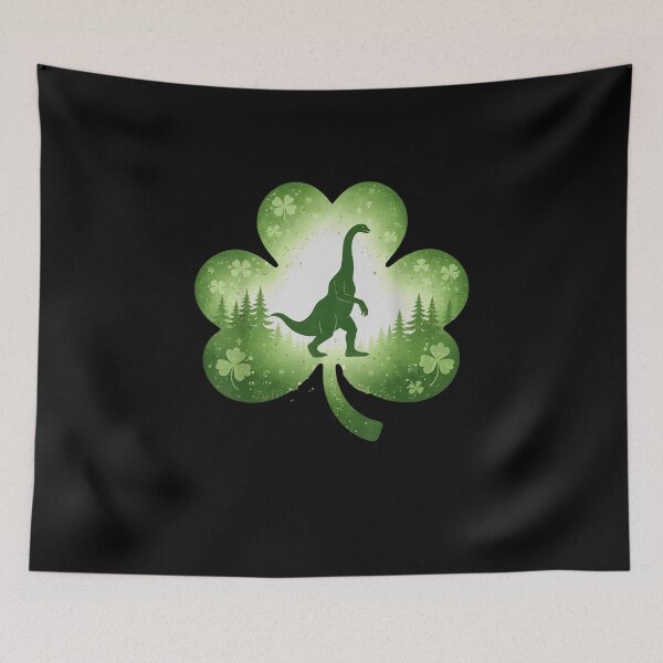 Item preview, St Patricks Day Dinosaur Shamrock Irish Fan designed and sold by salmzouriart.