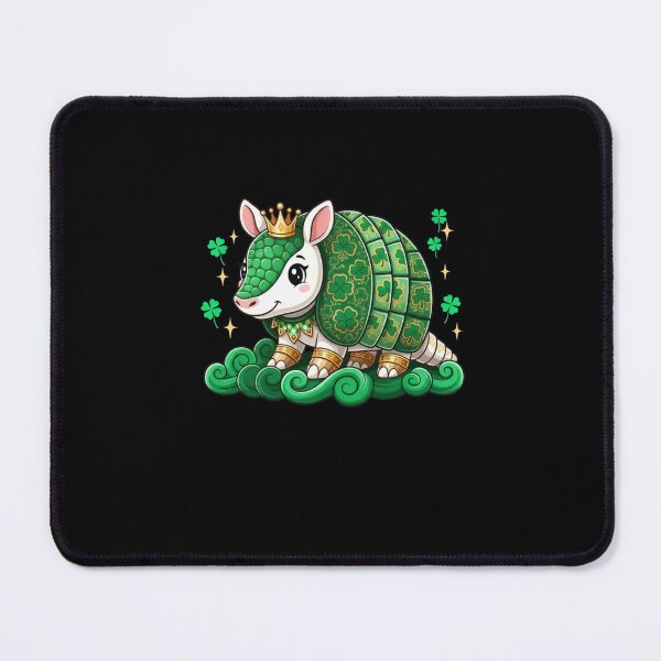 Item preview, Lucky St. Patrick's Day Armadillo Queen designed and sold by CORJIDOG-ART.
