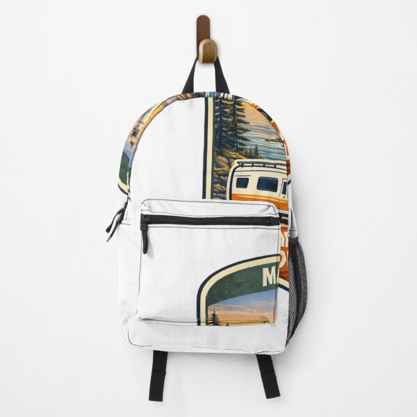 Item preview, Maine Camp Vibes Only – Coastal Lighthouse Road Trip Camper Badge designed and sold by Purdiole-art.
