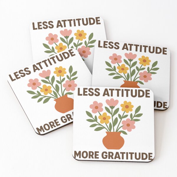 Item preview, Less Attitude More Gratitude - Positive Flower designed and sold by ZBIFBOUETLA.