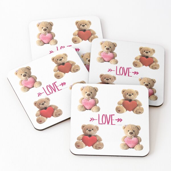Item preview, Cute Teddy Bears Love Hearts Valentine's Day designed and sold by sp-dezigns.